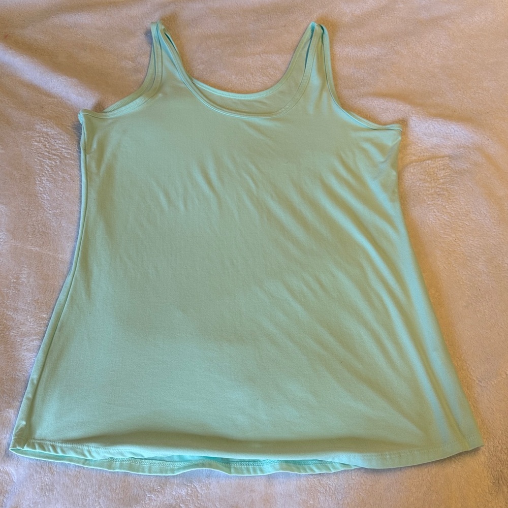 Mint Green Scoop Neck Tank Top XXL
